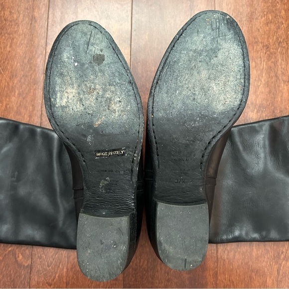 Roberto Del Carlo Black LeatherTall Riding Equestrian Boots, Size US 7.5 EU 37.5 - Picture 12 of 14